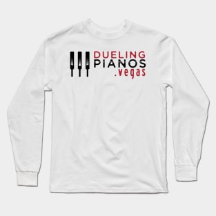 Dueling Pianos.Vegas Red & Black Keys Long Sleeve T-Shirt